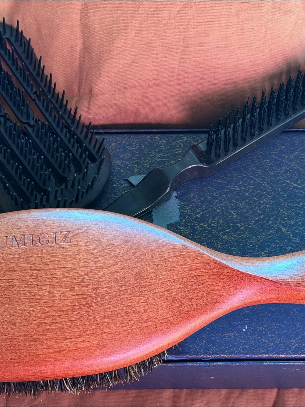OUMIGIZ Boar Bristle Hair Brush Set